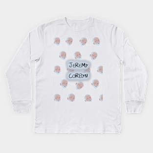 Jeremy Corbyn, the one and only. Kids Long Sleeve T-Shirt